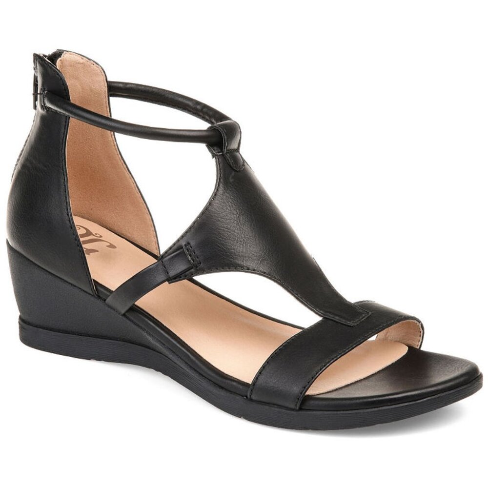 274) Journee Collection Women's Trayle Wedge Sandals size 7.5